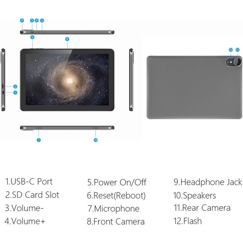 tablet android 13 ecopad 6gb/64gb a-bi