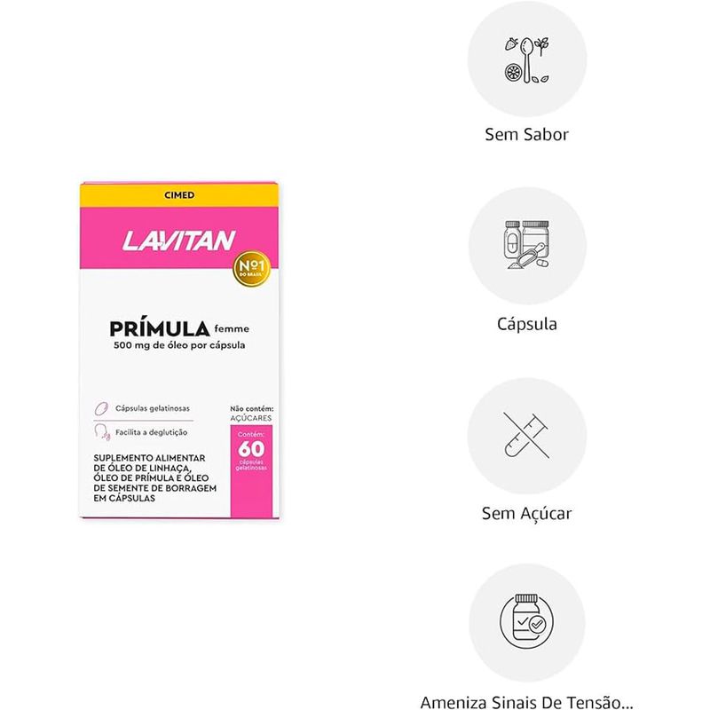 lavitan prímula femme 60 cápsulas