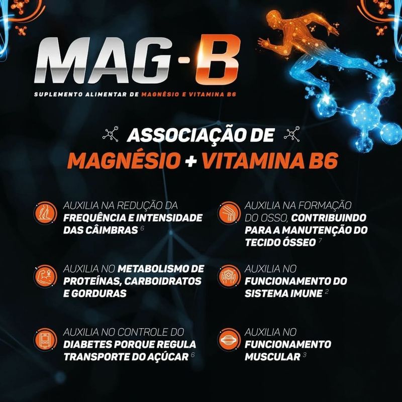 suplemento alimentar mag-b 30 comprimidos revestidos magnésio + vitamina b6 apsen