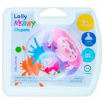 chupeta lolly nenny tamanho 2 silicone bico ortodôntico rosa