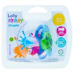chupeta lolly nenny tamanho 2 silicone bico redondo azul