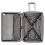 mala para viagem samsonite quartz hardside spinner tamanho p prata 15334540521u