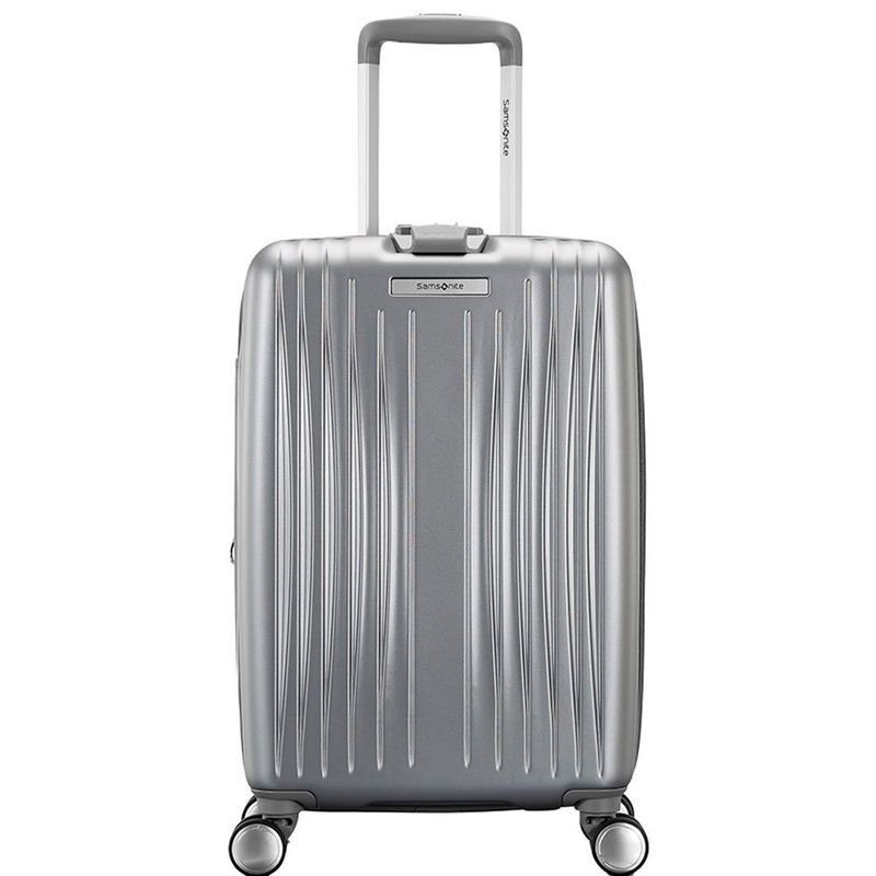 mala para viagem samsonite quartz hardside spinner tamanho m prata 15334740521u