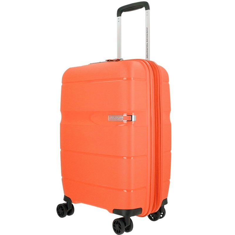 mala para viagem samsonite linex hardside spinner tamanho p laranja 12249711561u