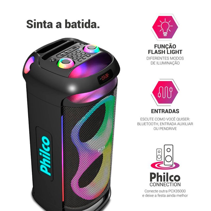 Caixa Acústica Philco PCX6702 800W 56603801