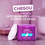 absorvente noturno para escape de urina poise absorção moderado a intenso 8 unidades