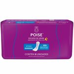 absorvente noturno maxi para escape de urina poise absorção intenso 8 unidades