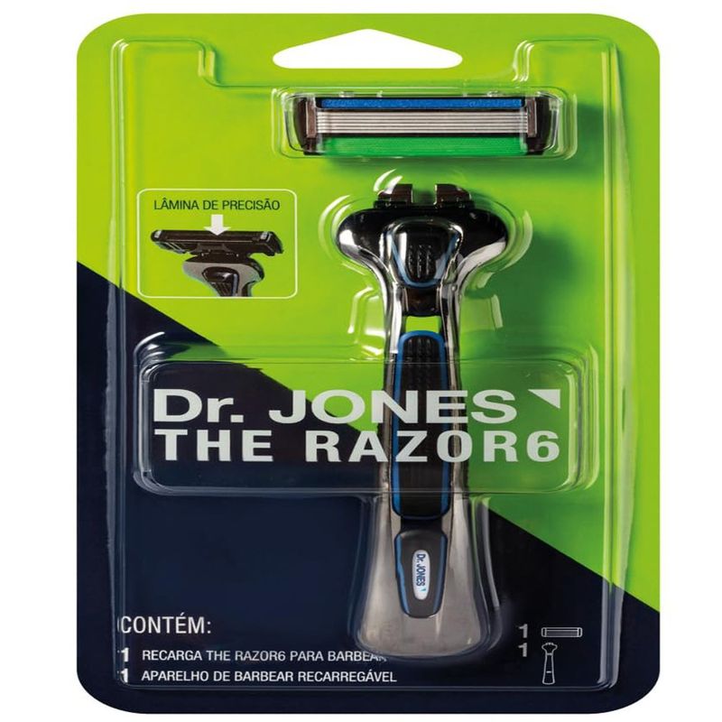 aparelho de barbear dr. jones the razor6 1 unidade