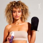 luva aplicadora de autobronzeador skelt tanning mitt preta