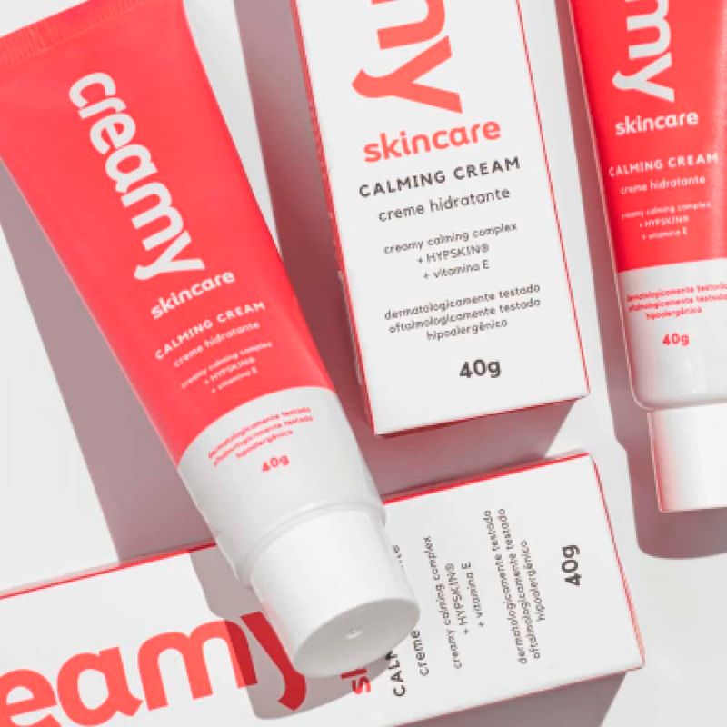 creme hidratante facial creamy skincare calming cream 40g