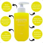 limpador facial glicerinado creamy skincare 200ml