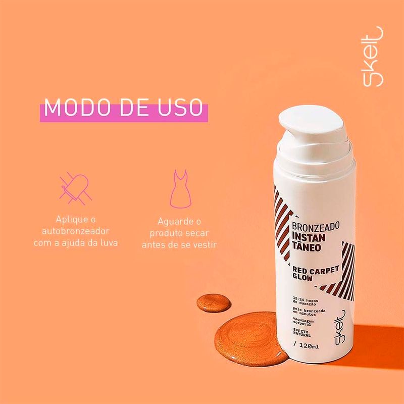 iluminador corporal skelt red carpet glow 120ml