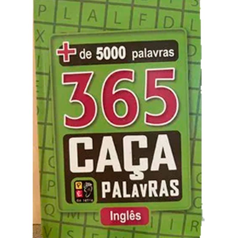 livro 365 caça palavras ingles editora pé da letra (mp)