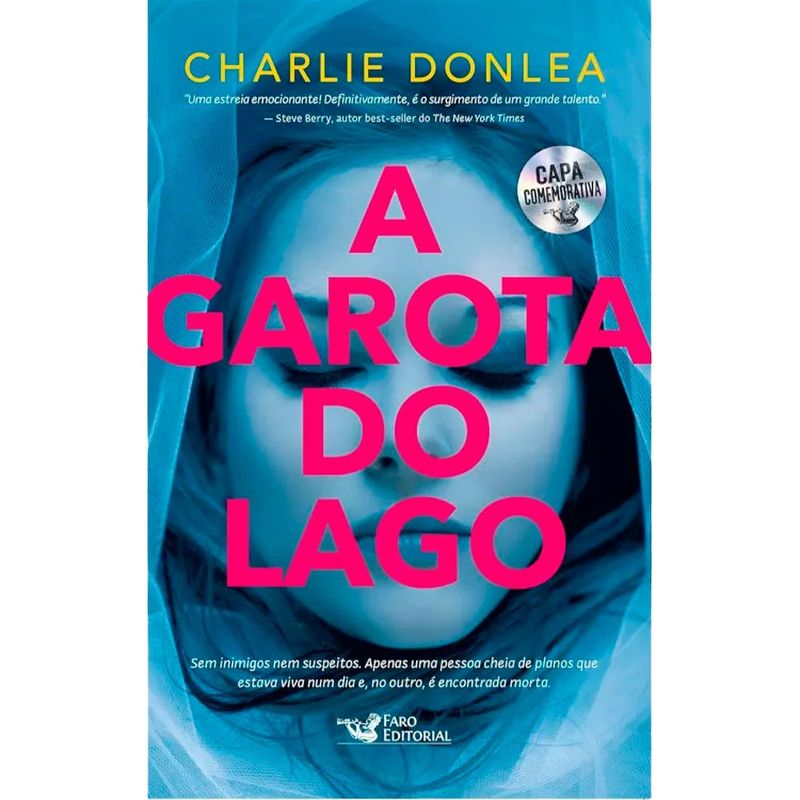 livro a garota do lago pocket capa comemorativa faro editorial (mp)