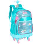 mochila luxcel barbie mc47702bb azul
