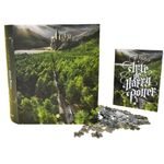 livro a arte de harry potter - caixa de luxo colecionável com quebra-cabeça 500 peças (mp)