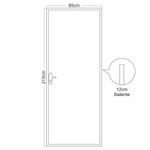 porta de aço laminada direita 215x85cm minas sul mgm branco (mp)