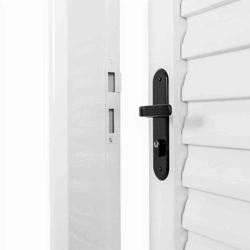 porta de aço laminada direita 215x85cm minas sul mgm branco (mp)