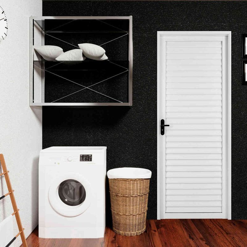 porta de aço laminada direita 215x65cm mgm minas sul branca (mp)