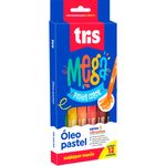 giz de cera tris mega color 12 cores 686684