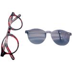 armação para óculos de grau feminino chilli beans multi degradê vermelho (mp)