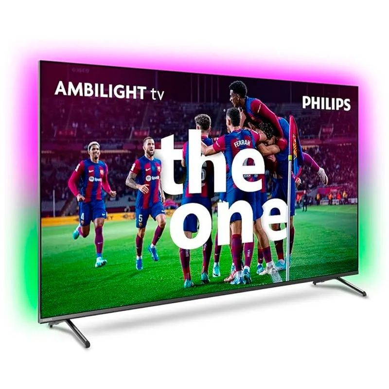 smart tv led 65" 4k philips the one ambilight (mp)