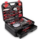 kit de ferramentas kingtool 325 peças preto a-bi