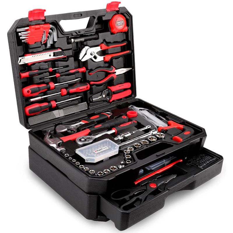 kit de ferramentas kingtool 325 peças preto a-bi
