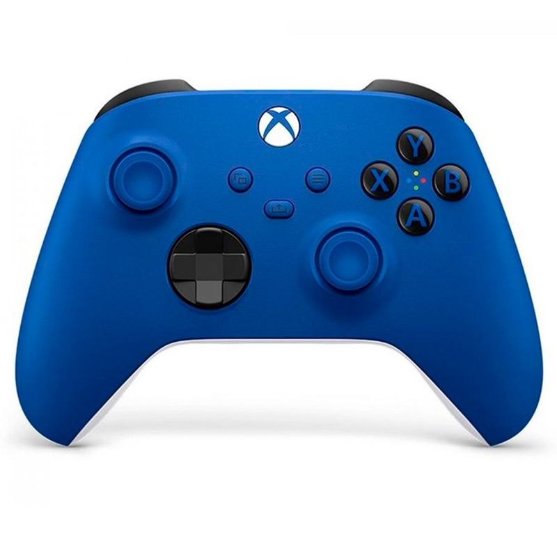 controle xbox sem fio shock qau-00065 azul (imp)