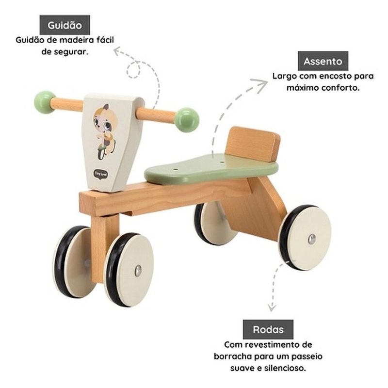 triciclo de madeira tiny love tl boho chic imp02417 (mp)
