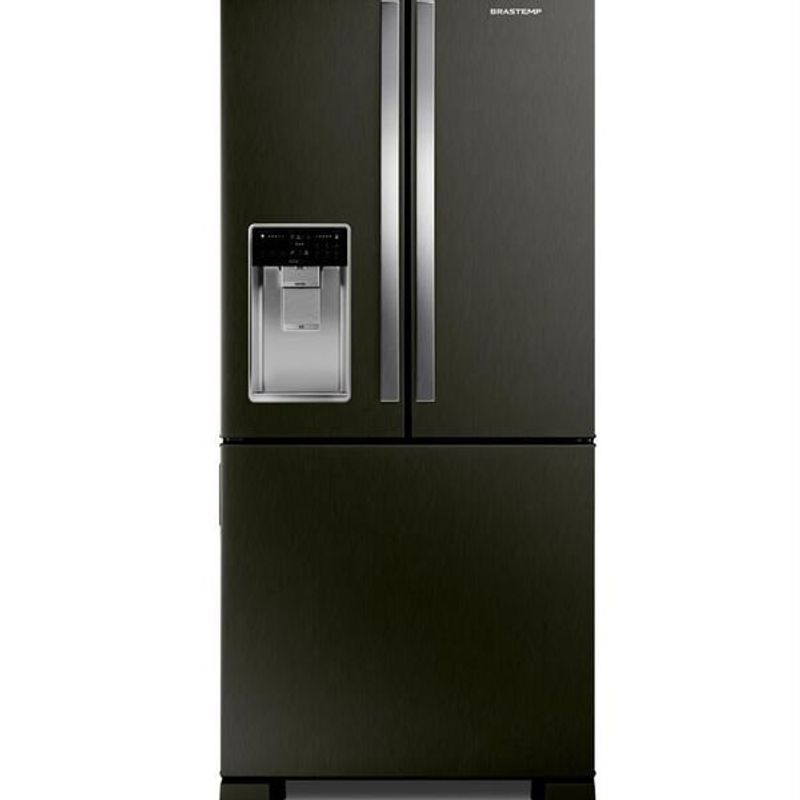 geladeira brastemp frost free french door 515l preto brh85aeana
