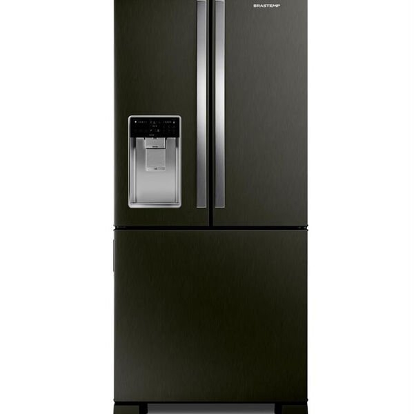 Geladeira/refrigerador 515 Litros 3 Portas Preto - Brastemp - 110v - Brh85aeana