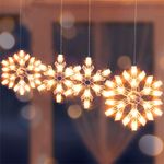 luzes floco de neve 2,6 metros branco a-bi