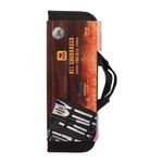 kit para churrasco 16 peças bel fix inox premium com estojo (mp)