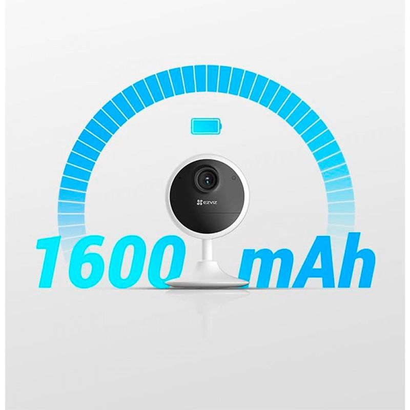 câmera de segurança residencial ezvis com wi-fi e bateria cs-cb1 (mp)