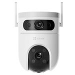 câmera de segurança ezvis pan & tilt lente dupla 2k cs-h9c (mp)