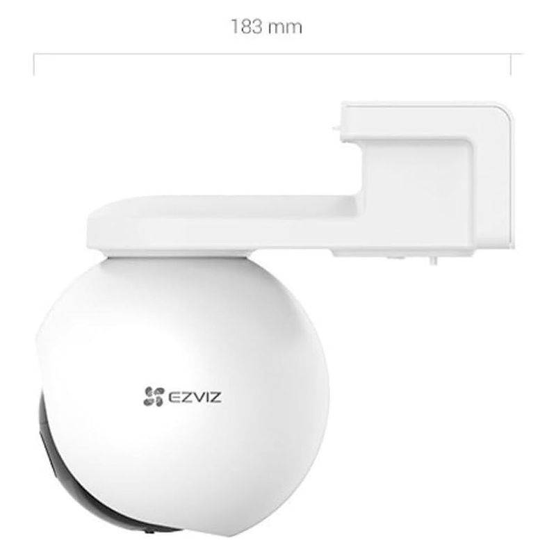 câmera de segurança ezvis pan & tilt com bateria 2k 10.400mah 4g cb8 (mp)