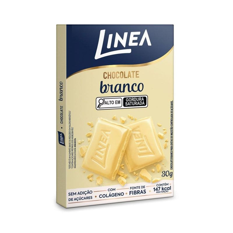 barra de chocolate linea chocolate branco 30g
