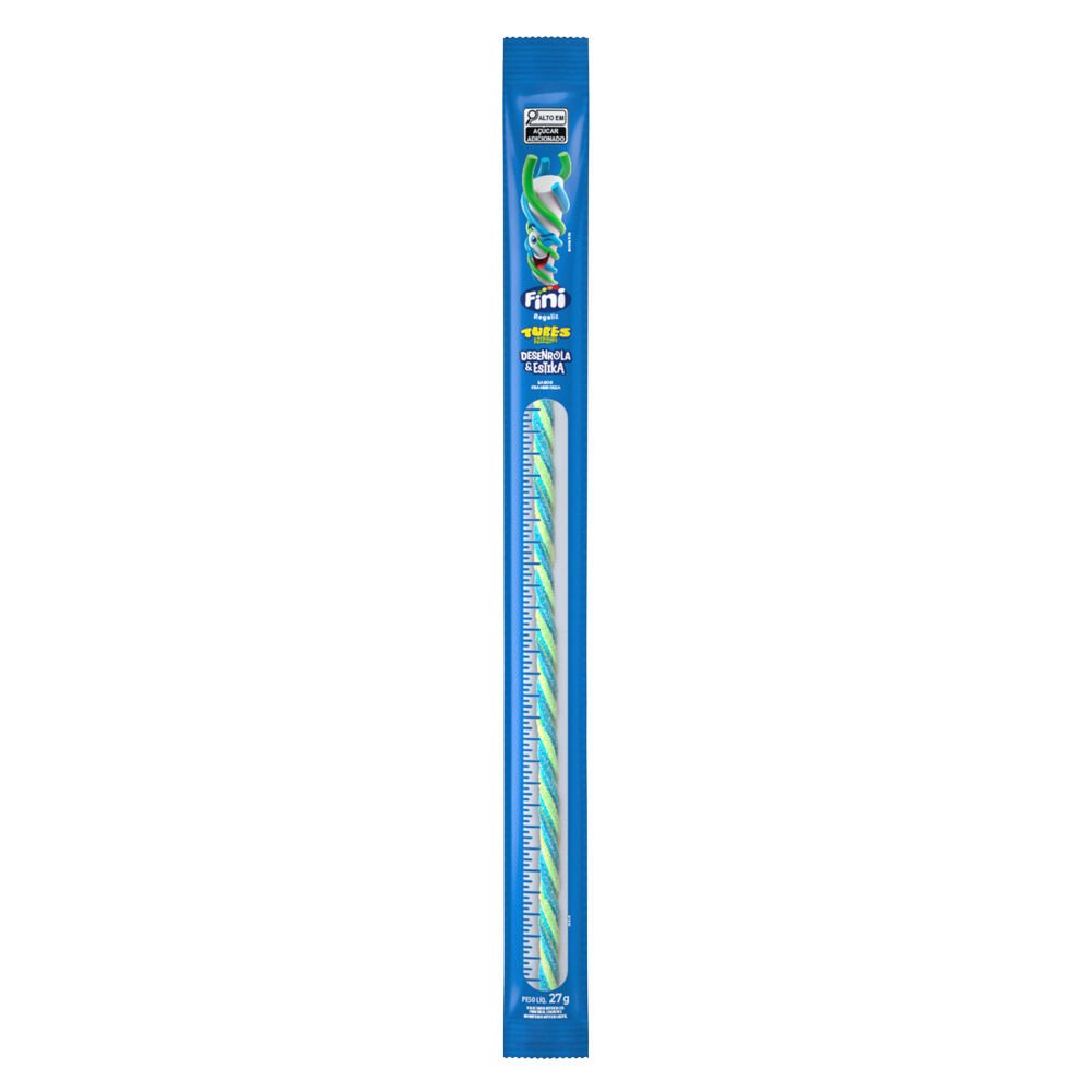 Bala FINI Tubes Desenrola & Estika Framboesa 27g