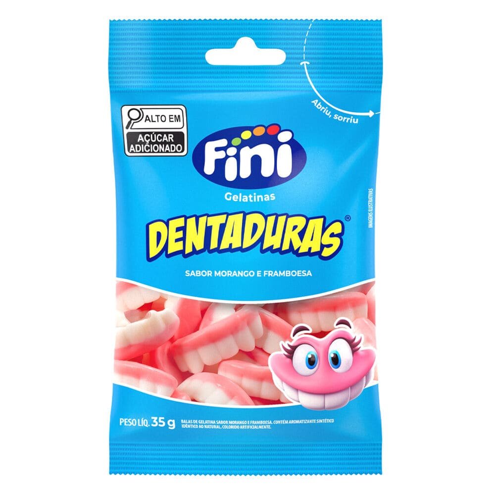 Bala Gelatina Fini Dentaduras 35g