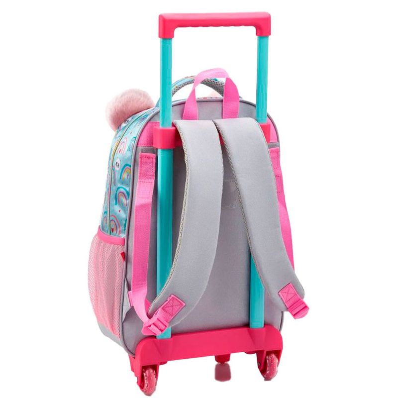 mochila de rodinha infantil seanite panda brilhante (mp)