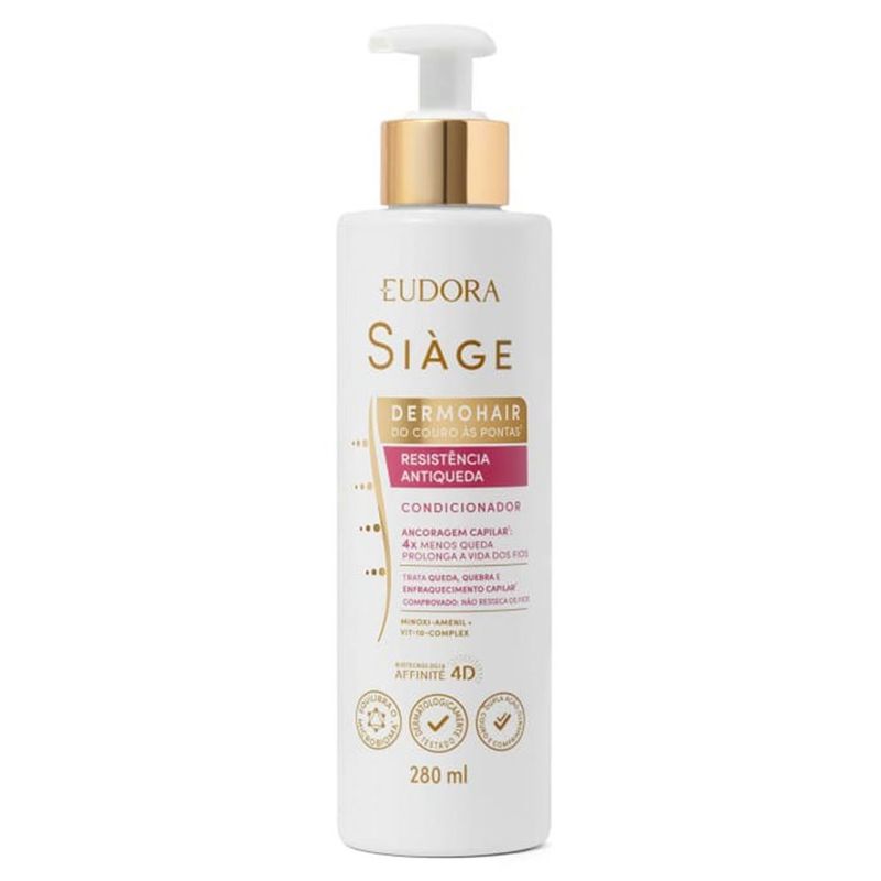 condicionador siàge eudora dermohair resistência antiqueda 280ml