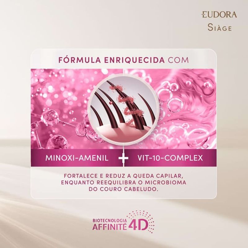 condicionador siàge eudora dermohair resistência antiqueda 280ml