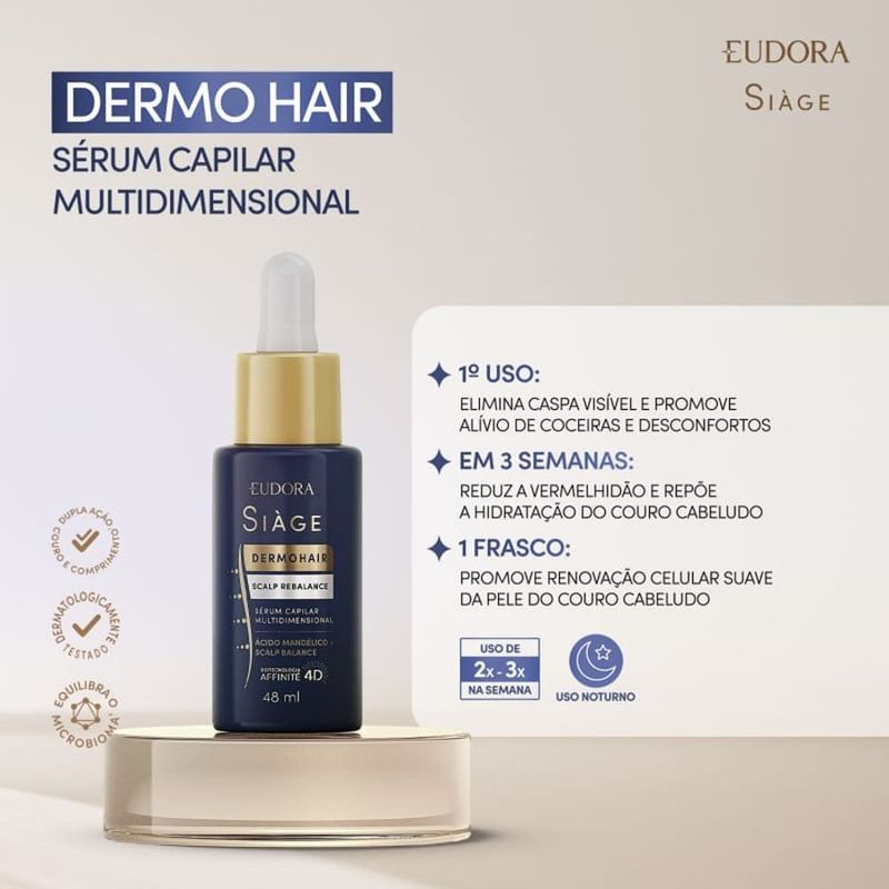 sérum capilar siàge eudora dermohair scalp rebalance 48ml