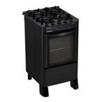fogão 4 bocas esmaltec pérola glass 4115 preto
