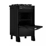 fogão 4 bocas esmaltec pérola glass 4115 preto