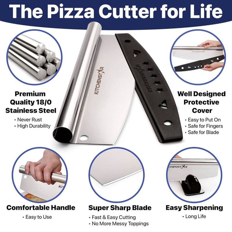 cortador de pizza chenstar aço inoxidável a-bi