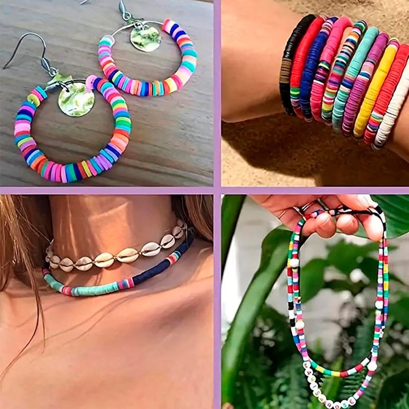 kit com 1352 pulseiras de argila generic a-bi