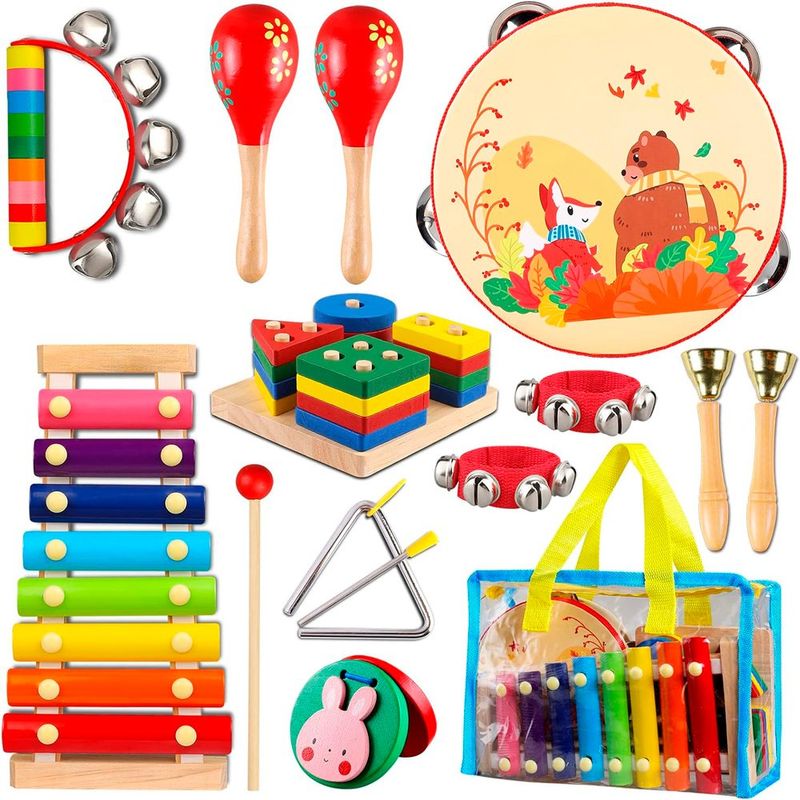 kit musical infantil looikoos madeira a-bi