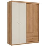 guarda-roupa 4 portas 2 gavetas thb star 5852